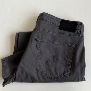AG Adriano Goldschmied The Graduate Gray Tailored Leg Jeans Size 38